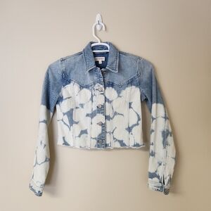 Shyanne Cropped Denim Jacket Sz XS